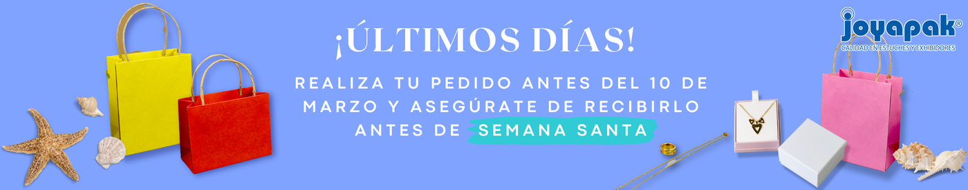 Aviso realiza tu pedido antes del 10 de abril para semana santa