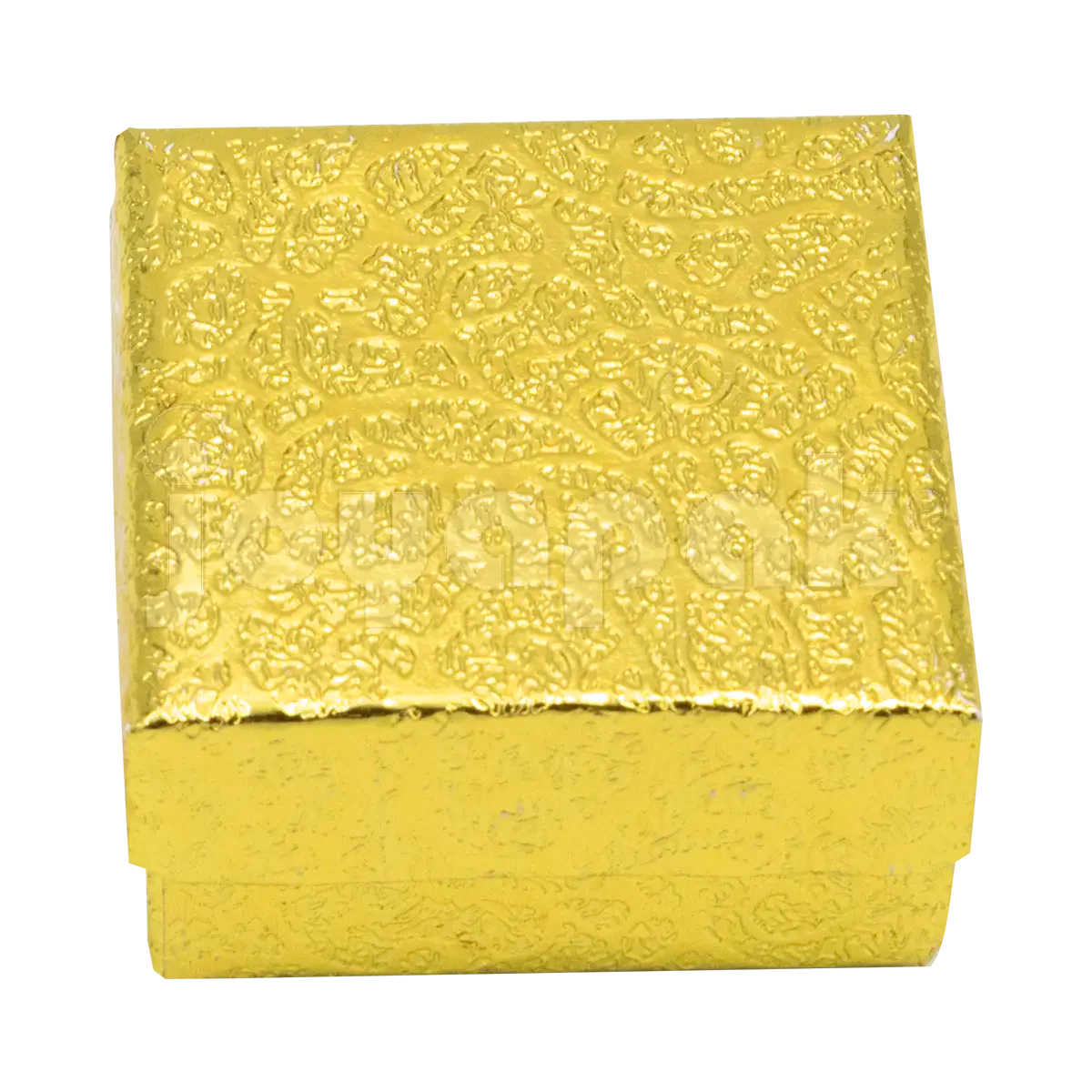 Caja dorada para broquel con opción de logo impreso gratis, venta de mayoreo en México.