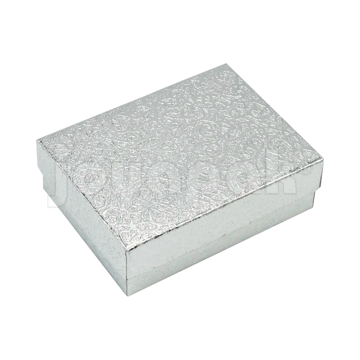 Caja para joyería Estrella Mediana en un elegante color plata, empaque premium.