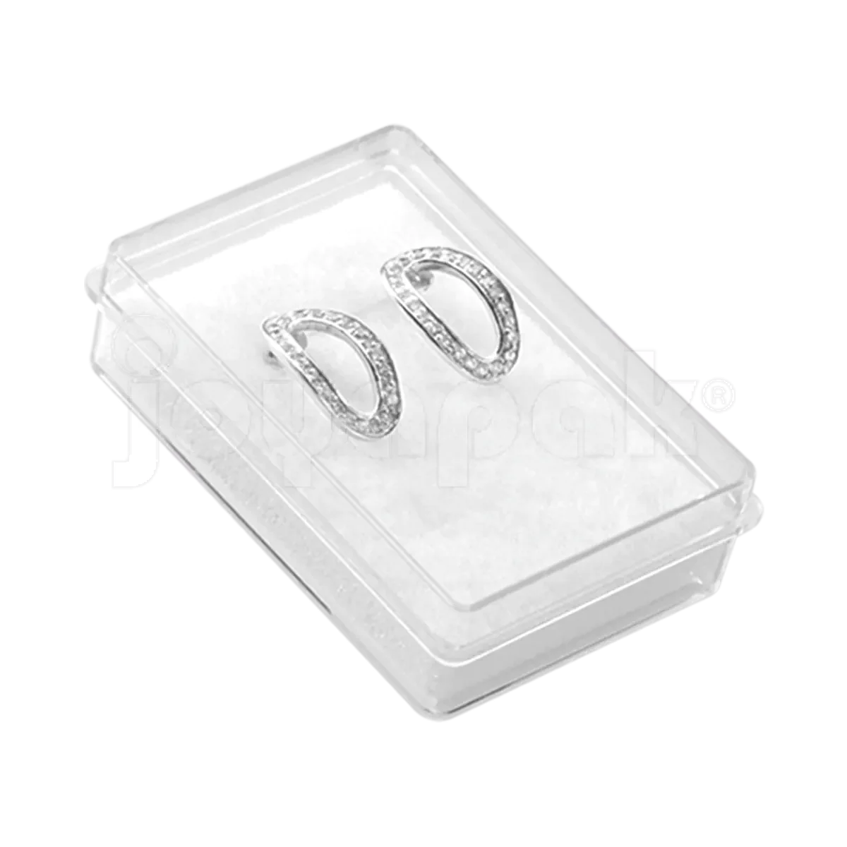 Caja de Acrílico Transparente Rectangular con Esponja