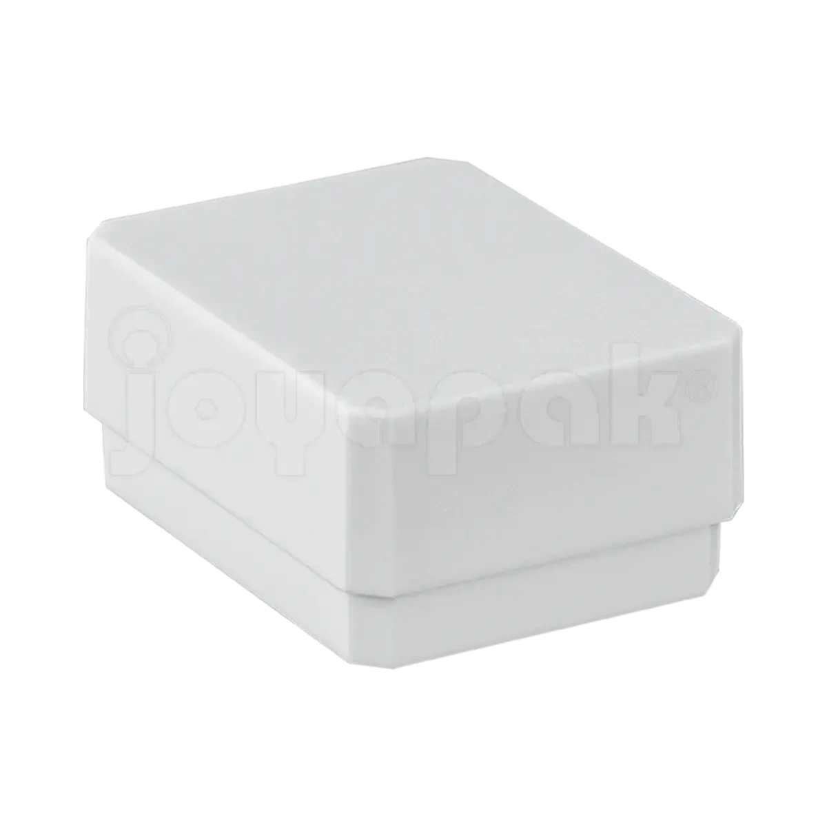 Caja exhibidor de plástico blanco para juego de joyería, empaque profesional para coordinados.