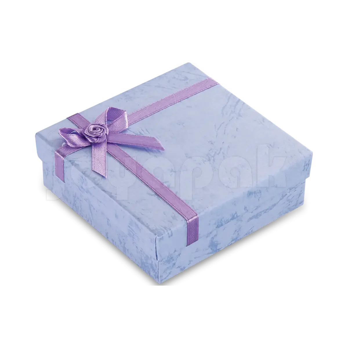 Caja con Moño de Flor Cuadrada para Aro