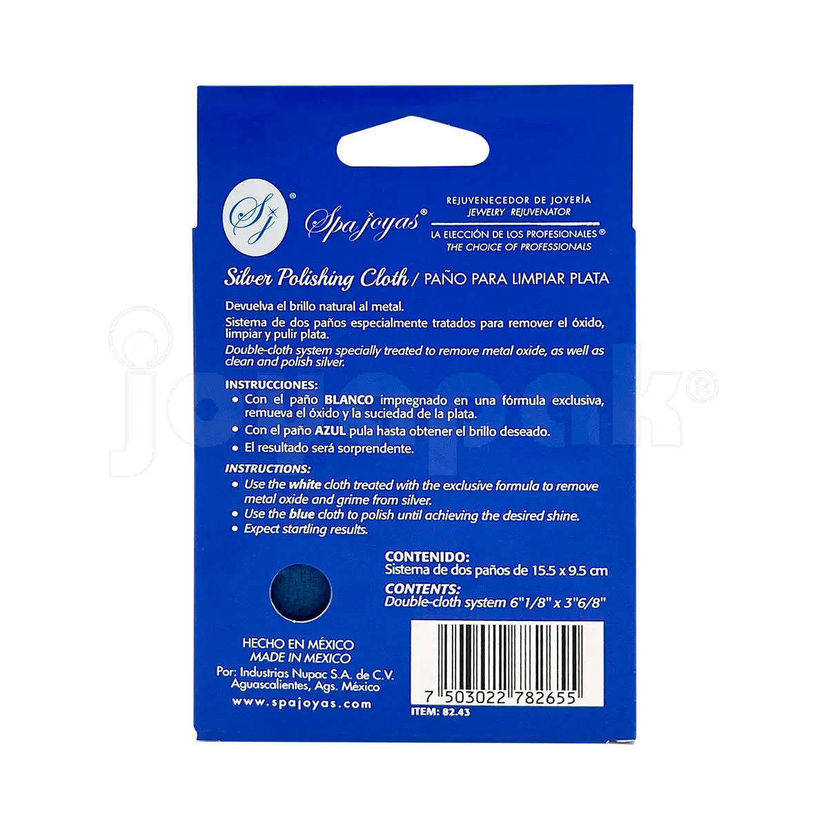 Paño Fino Chico para Limpiar Plata