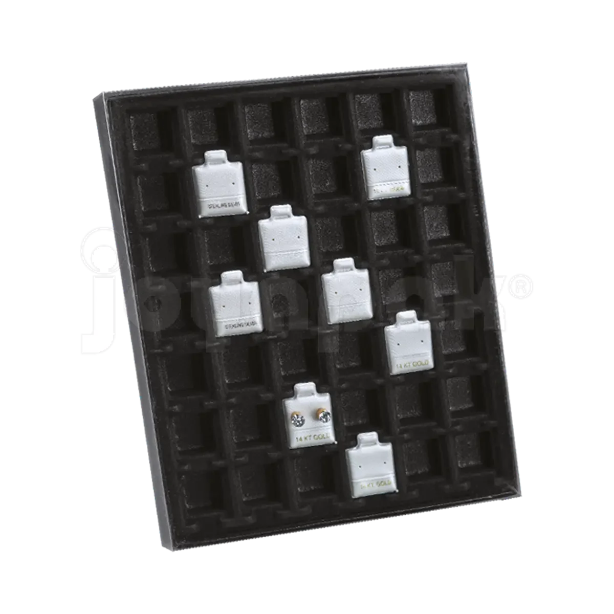 Charola con Tapa y Caja de Cartón para 42 Almohadillas Chicas