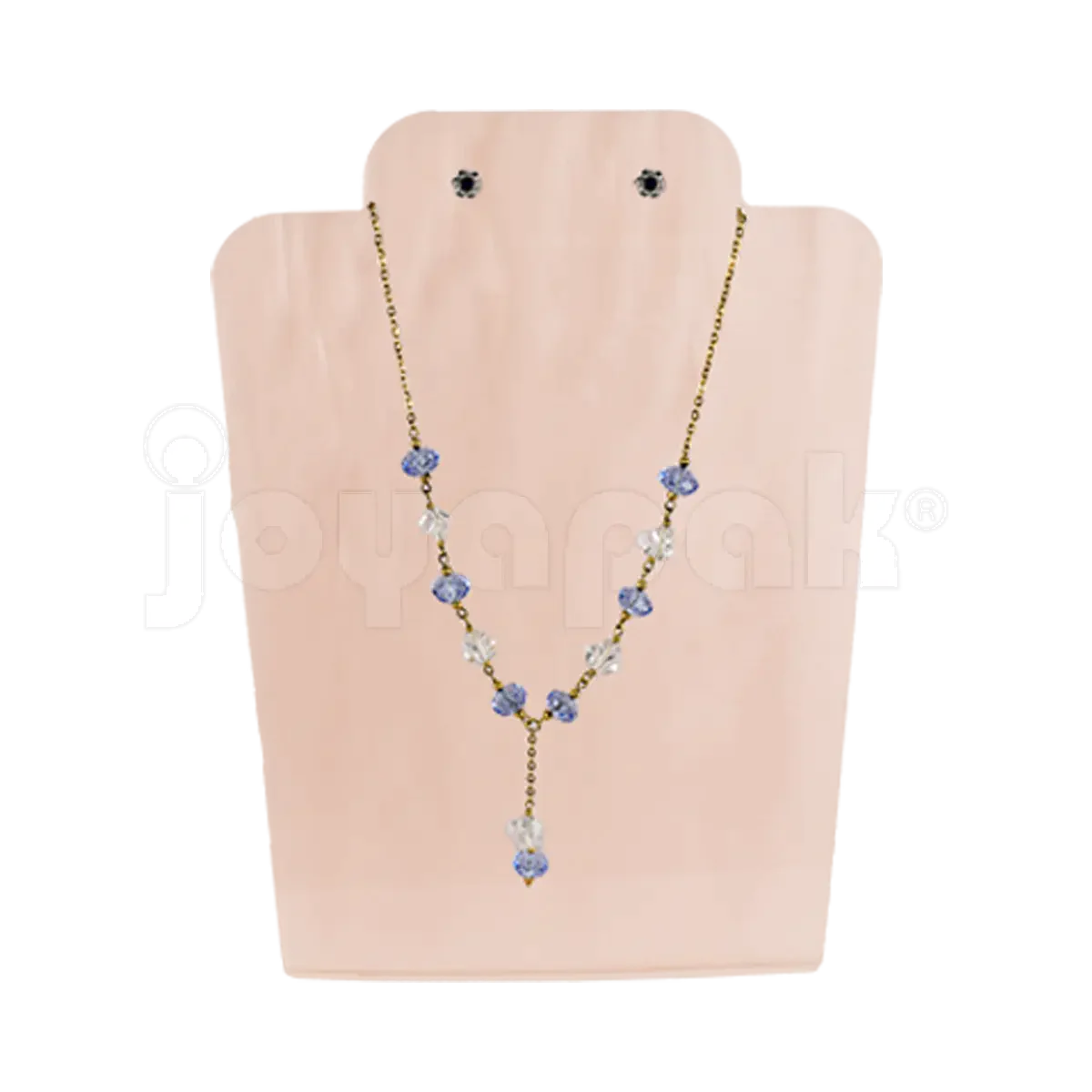 Exhibidor de Acrílico Cuello Corto para Collar y Aretes