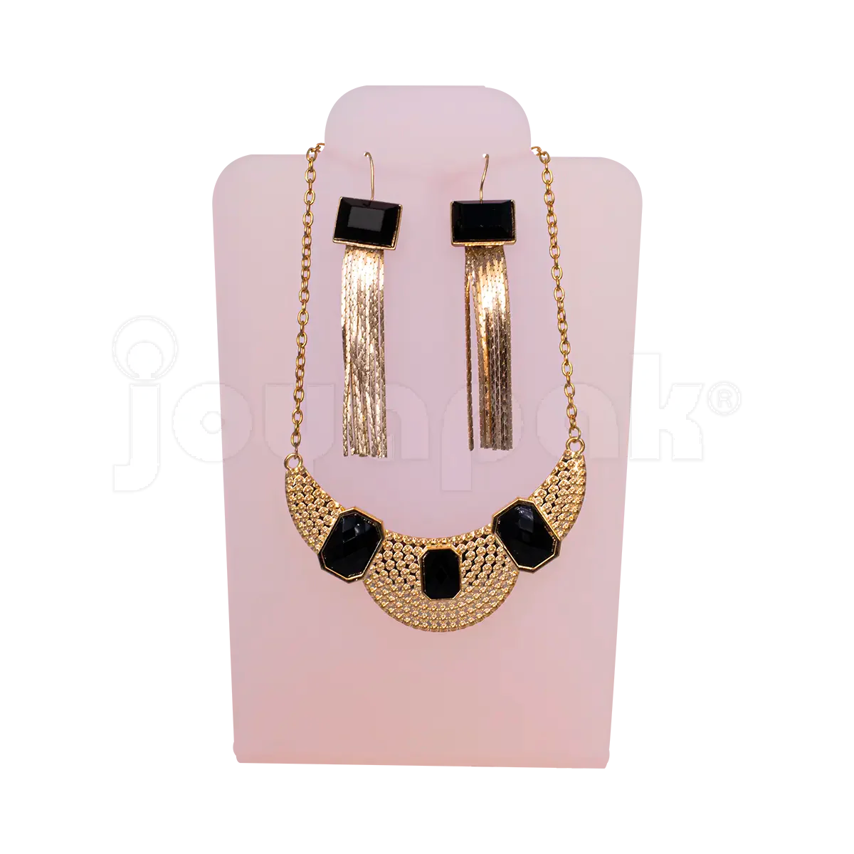 Exhibidor de Acrílico Cuello Corto para Collar y Aretes