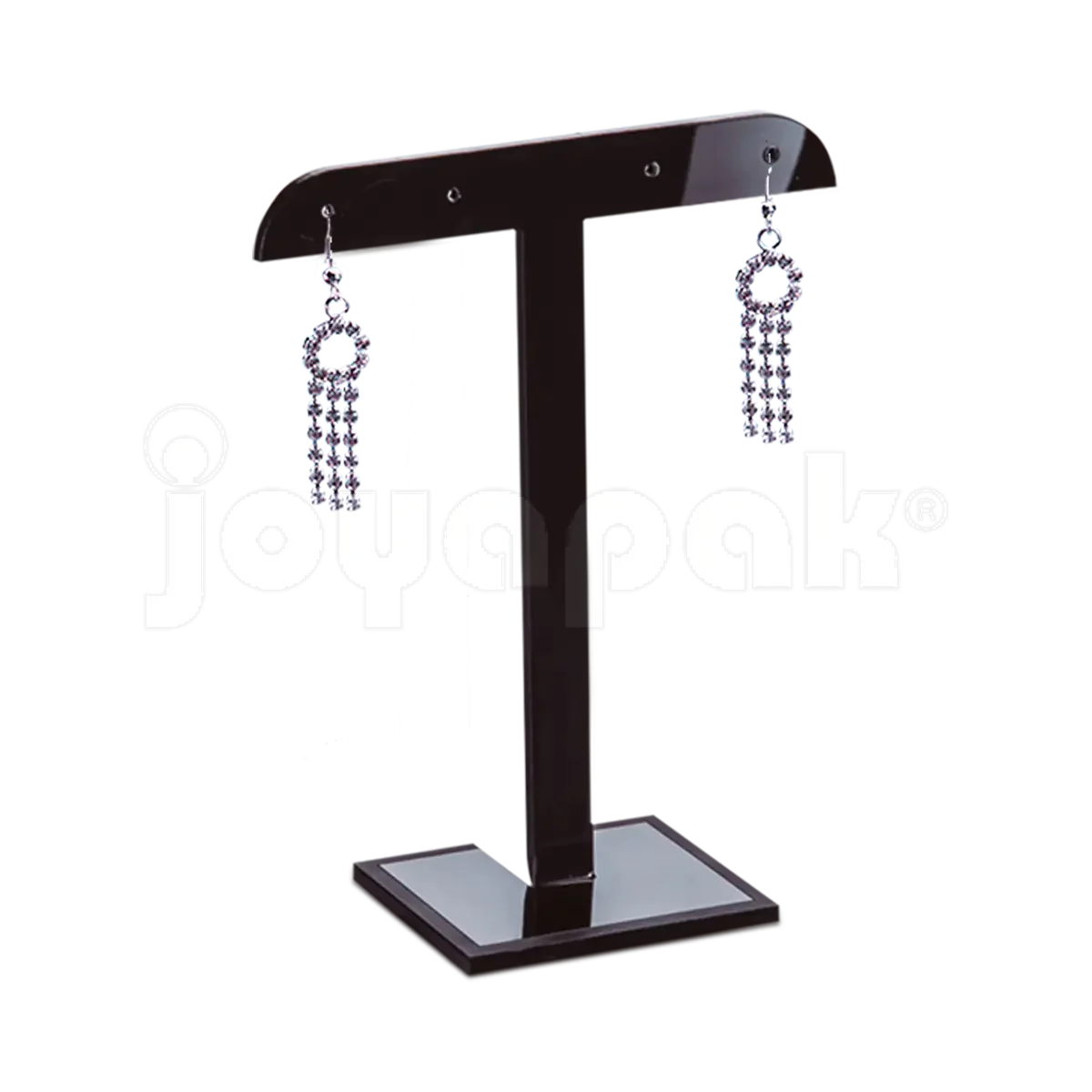 Exhibidor de Acrílico "T" para 2 Pares de Aretes