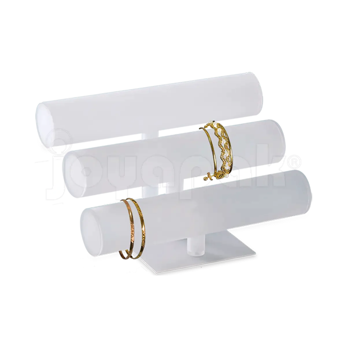 Exhibidor de Acrílico Barra Triple para Pulseras