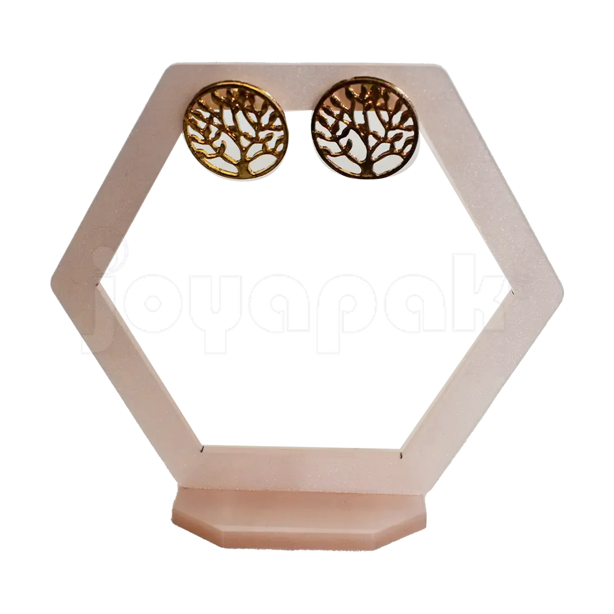 Exhibidor de Acrílico Hexagonal Hueco para Aretes