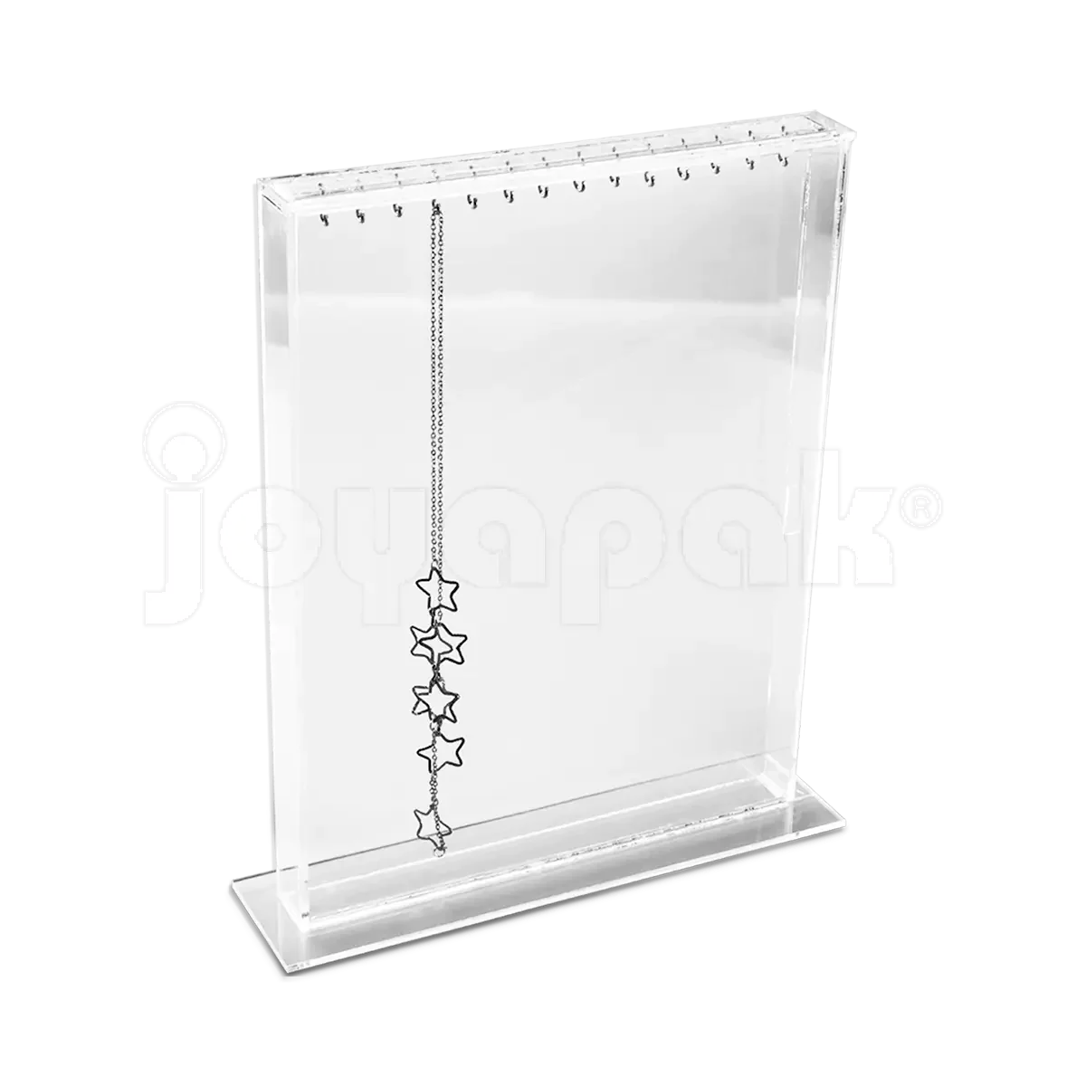 Exhibidor de Acrílico Vitrina de para 14 Cadenas Con Tapa