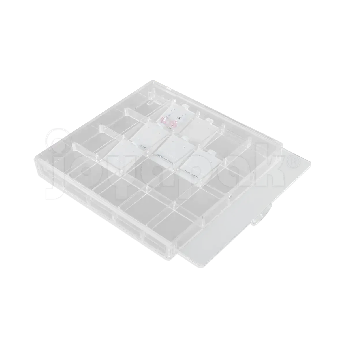 Charola con Tapa para 20 Almohadillas Grandes