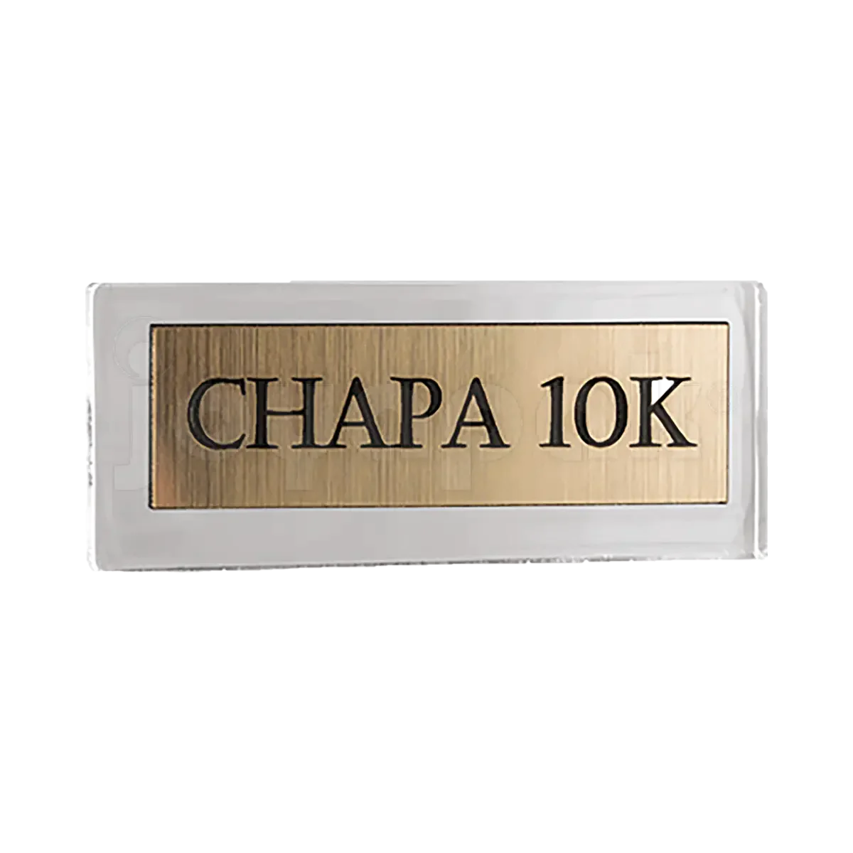 Letrero de Acrílico - Chapa 10K