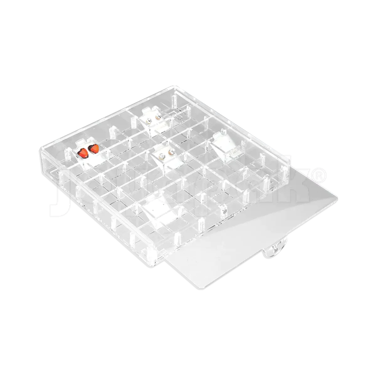 Charola con Tapa para 36 Almohadillas Chicas