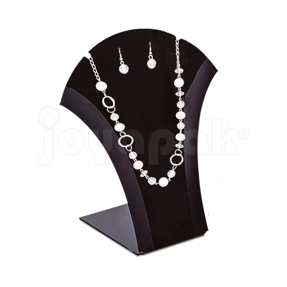 Exhibidor de Acrílico Cuello Abanico para Collar y Aretes