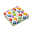 Variedad de cajas de cartón cuadradas para pulsera de la línea Fancy con múltiples diseños coloridos.