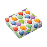 Variedad de cajas de cartón cuadradas para pulsera de la línea Fancy con múltiples diseños coloridos.