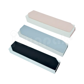 Caja de cartón Gemini para pulsera, empaques cerrados mostrando muestrario de colores.