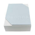 Caja de cartón Gemini para jcollar grande, aretes y anillo gris vista frontal