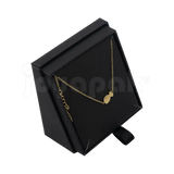 Caja de cartón negro para juego con cadena