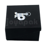 Caja de cartón negro para juego cerrada personalizada con logo