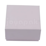 Caja de cartón taupe para juego sin joyería vista cerrada lateral