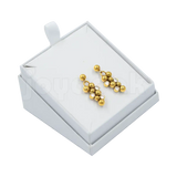 Caja de cartón blanco para juego con arracadas