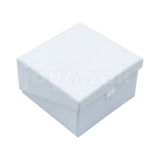 Caja de cartón blanco para juego sin joyería cerrada de lado