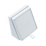Caja de carton para juego color blanco sin aretes vertical
