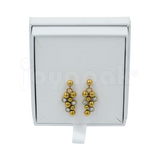 Caja de carton para juego color blanco con aretes vertical