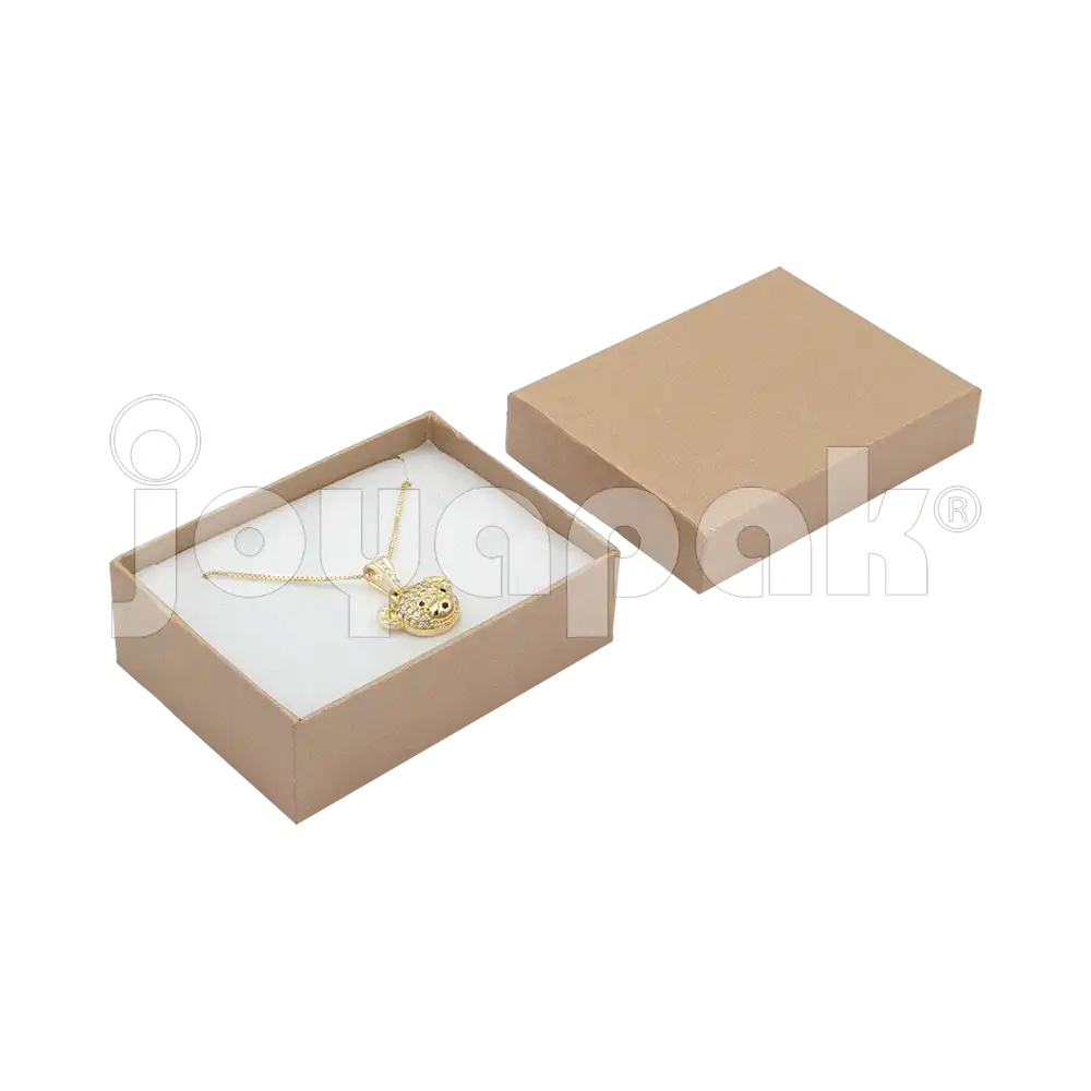 Caja Lino Mediana para Juego Chico: Arete, Cadena con Dije