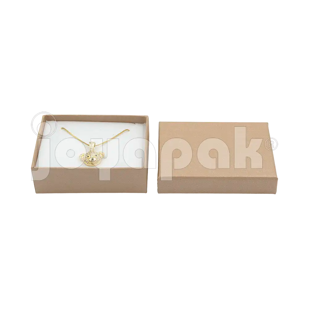 Caja Lino Mediana para Juego Chico: Arete, Cadena con Dije
