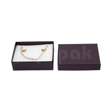 Caja Lino Mediana para Juego Chico: Arete, Cadena con Dije