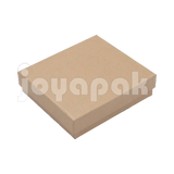Caja Lino Cuadrada para Juego Grande: Arete, Cadena con Dije