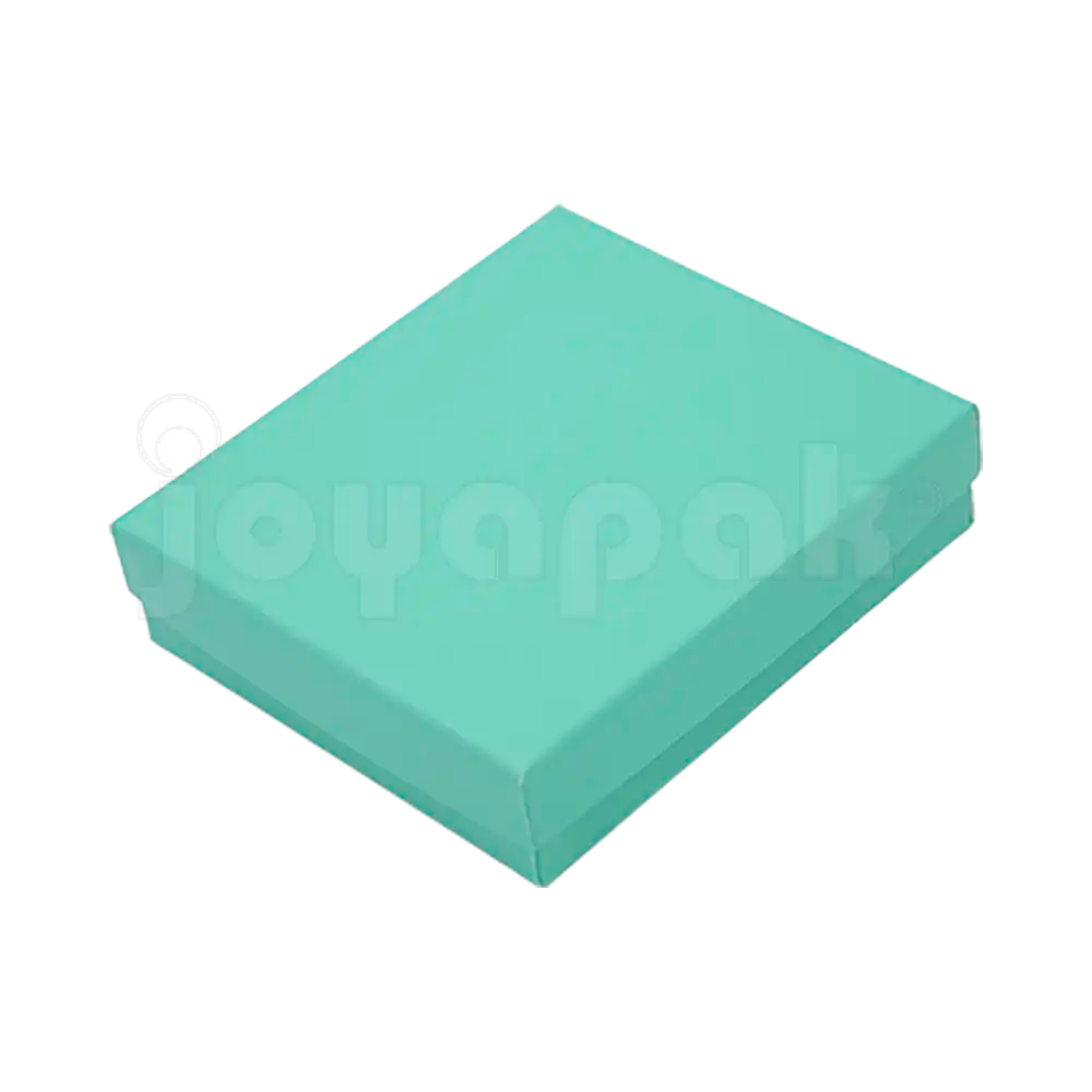 Caja Lino Cuadrada para Juego Grande: Arete, Cadena con Dije