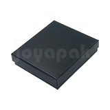 Caja Lino Cuadrada para Juego Grande: Arete, Cadena con Dije