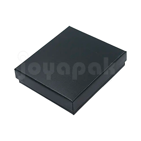 Caja Lino Cuadrada para Juego Grande: Arete, Cadena con Dije