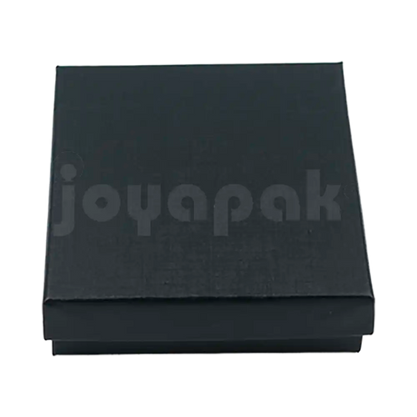Caja Lino Cuadrada para Juego Grande: Arete, Cadena con Dije