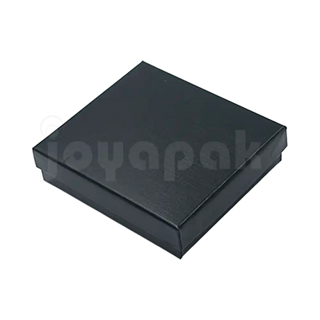 Caja Lino Cuadrada para Juego Grande: Arete, Cadena con Dije