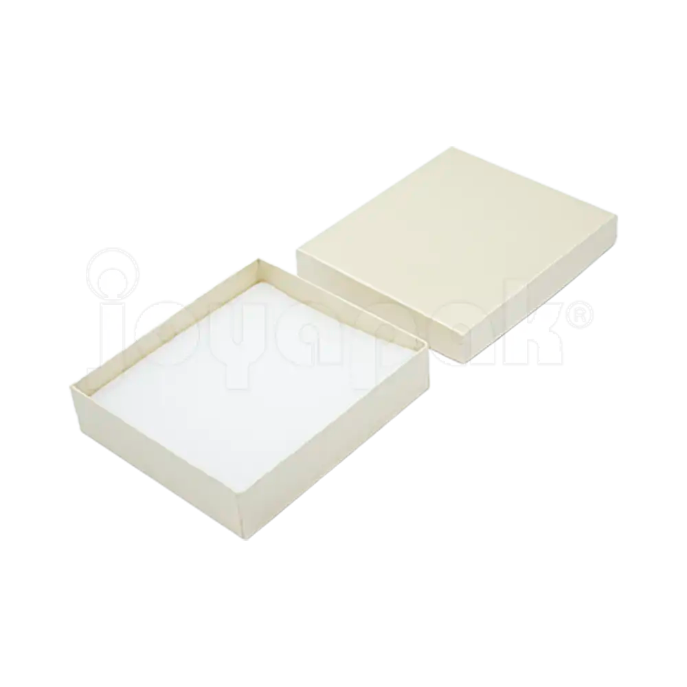Caja Lino Cuadrada para Juego Grande: Arete, Cadena con Dije