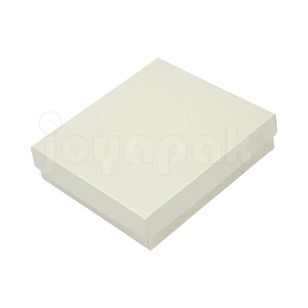 Caja Lino Cuadrada para Juego Grande: Arete, Cadena con Dije