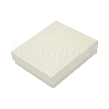 Caja Lino Cuadrada para Juego Grande: Arete, Cadena con Dije