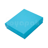 Caja Lino Cuadrada para Juego Grande: Arete, Cadena con Dije