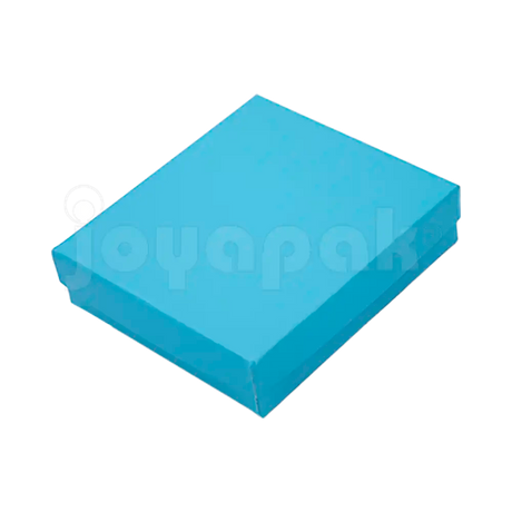 Caja Lino Cuadrada para Juego Grande: Arete, Cadena con Dije