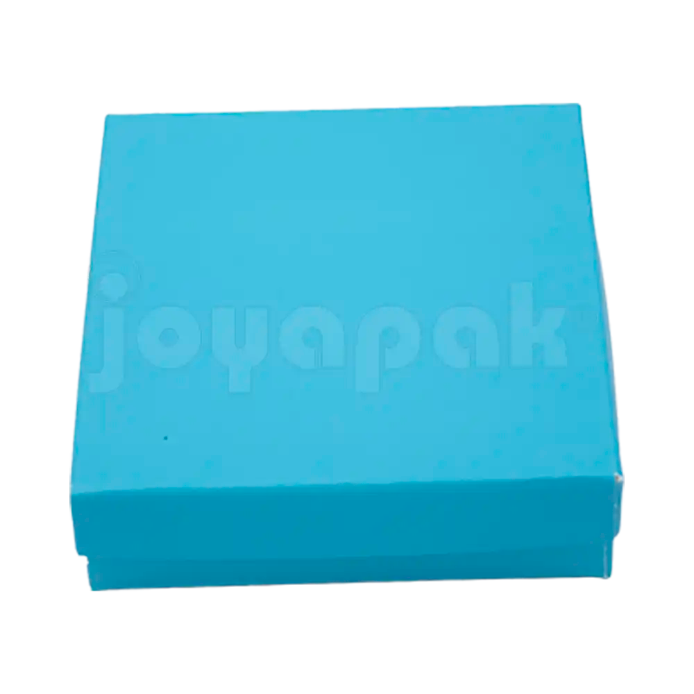 Caja Lino Cuadrada para Juego Grande: Arete, Cadena con Dije