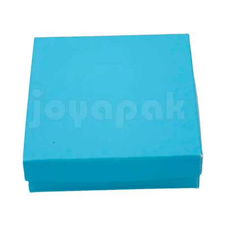Caja Lino Cuadrada para Juego Grande: Arete, Cadena con Dije