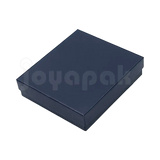 Caja Lino Cuadrada para Juego Grande: Arete, Cadena con Dije