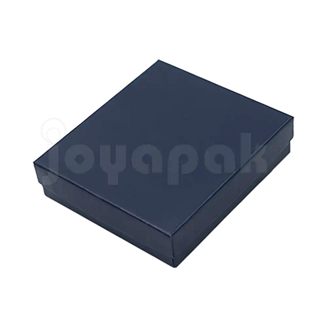 Caja Lino Cuadrada para Juego Grande: Arete, Cadena con Dije
