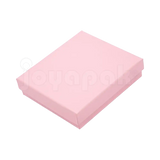 Caja Lino Cuadrada para Juego Grande: Arete, Cadena con Dije