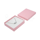 Caja Lino Cuadrada para Juego Grande: Arete, Cadena con Dije