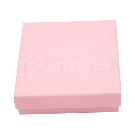 Caja Lino Cuadrada para Juego Grande: Arete, Cadena con Dije